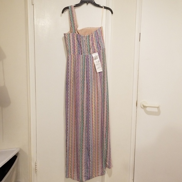💕BCBMAXAZRIA💕 Striped One-Shoulder Maxi Dress 8 - Picture 8 of 8